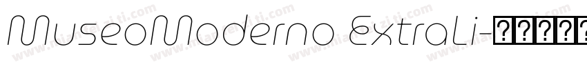 MuseoModerno ExtraLi字体转换
